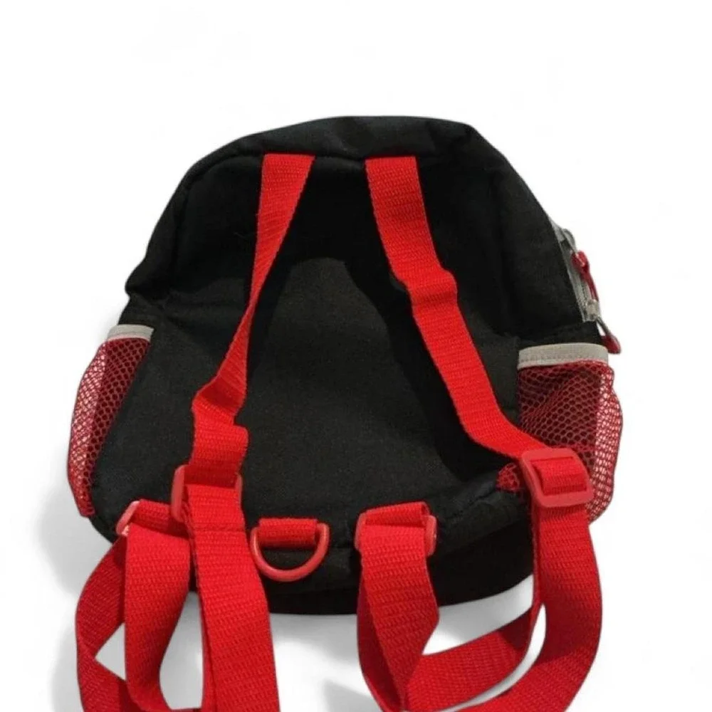 Disney Mickey Mouse Backpack Kids Small‎ Red Black Excellent 3D Ears